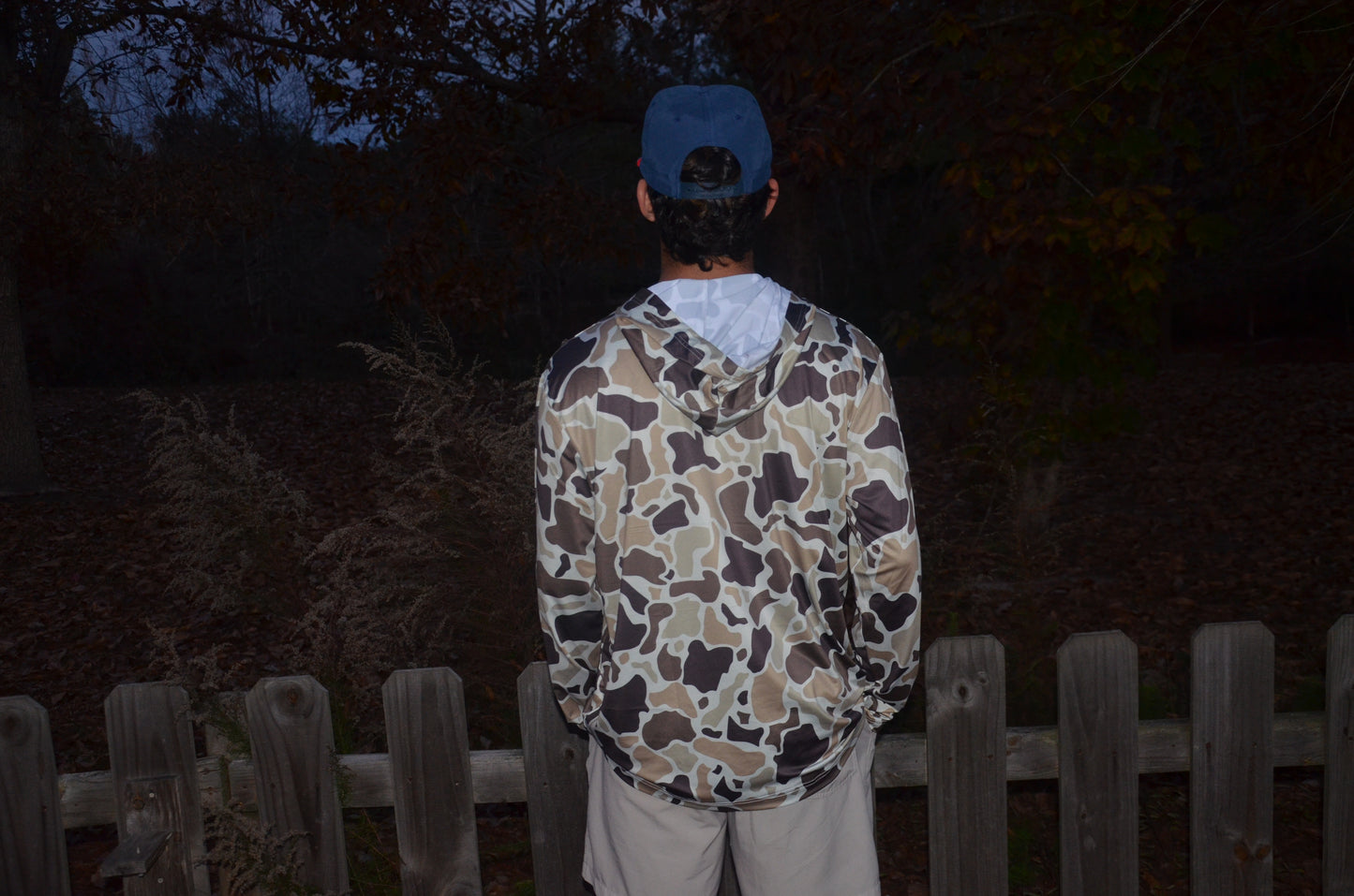 Old school Camo lightweight hoodie- logo “Southern Hawgs”